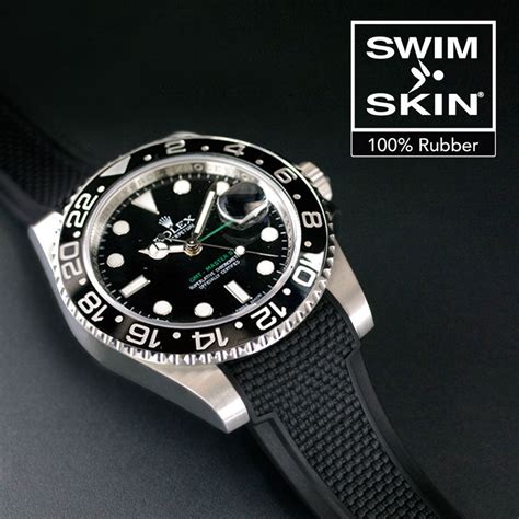 rubber bracelet rolex gmt|rolex gmt master 2 swimskin band.